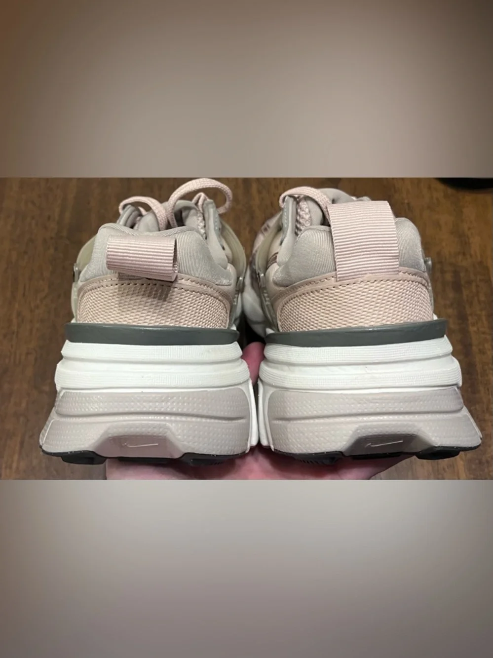 Nike V2K Run Women's Shoes with Reflective Accents, Particle Beige, Sz 9 - Picture 7 of 8